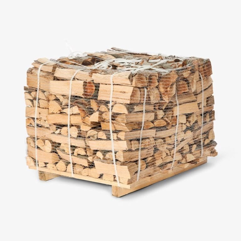 Bois de chauffage 1 m non fendu — Mélange feuillus — Palette 2 stères
