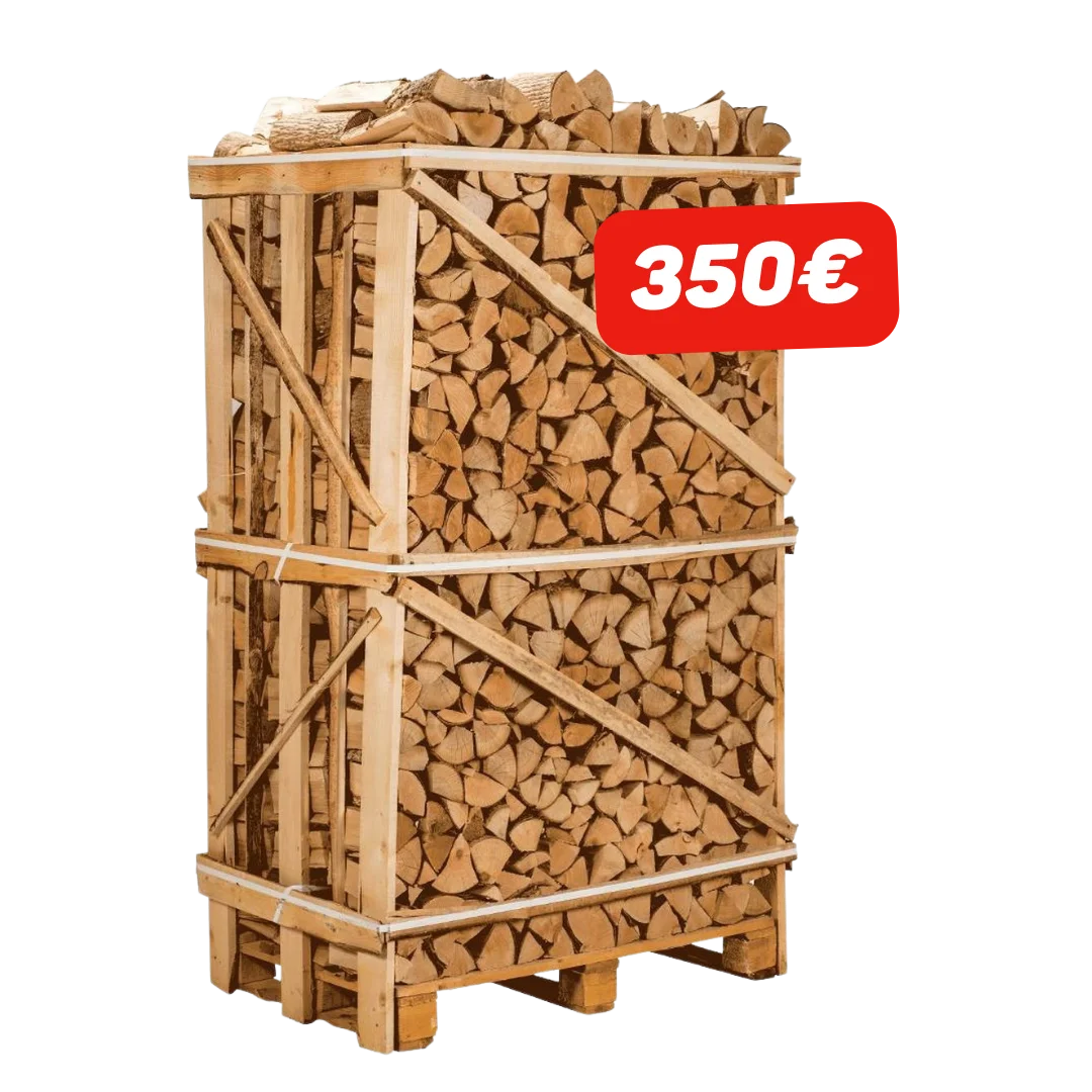 Bois de chauffage hêtre PEFC-FSC — 3 stères en bûches courtes 24 cm