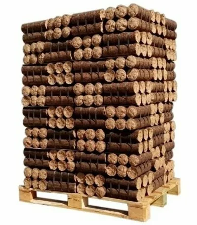 Bois densifié dur + doux — Palette 960 kg
