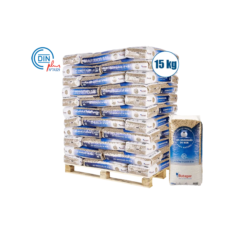 Granulés de bois DIN+ — Sac 15 kg (essai)