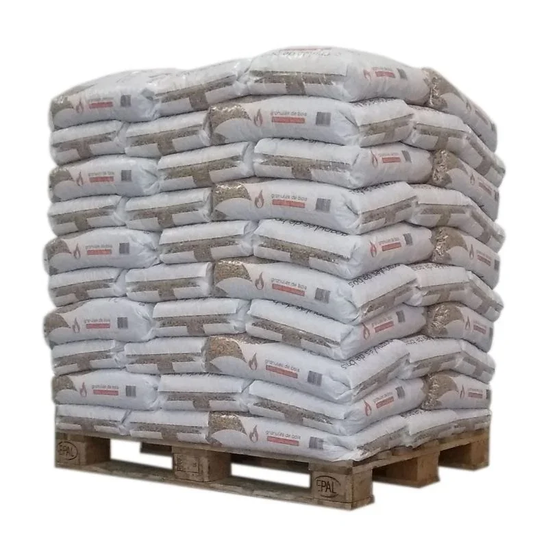 Granulés de bois NF Biocombustible — Palette 66 sacs (990 kg)