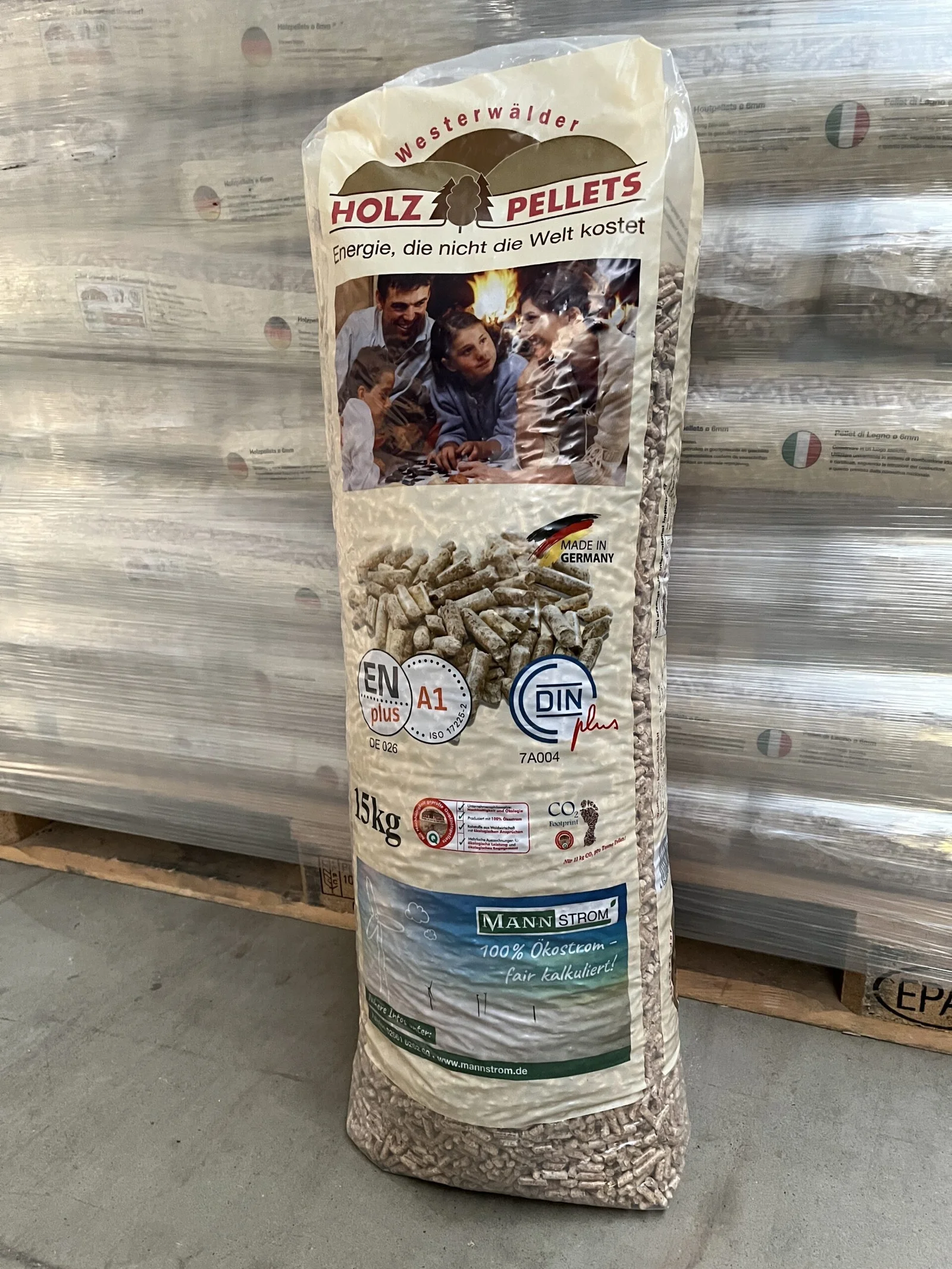 Pellets allemands résineux PROMO — Palette 65 sacs (975 kg)